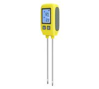 Walfront 4in1 Tester del Terreno Azoto MeTeterme di Temperatura di Potassio con Sonda per Acciaio Inossidabile per Display Digitale per Giardinaggio di Piante Prato per Uso Domestico