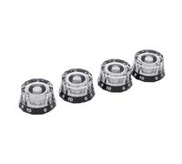 Walfront 4pcs Plastic Electric Guitar Knob da 6 Mm Diametro Interno Volume Volume Volume Manopola per Bassi di Chitarra Elettrica Strumenti Musicali