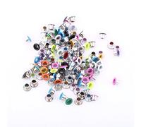 Walfront 500 Pezzi Occhielli in Metallo 3 mm Forma Rotonda per Album di Ritagli