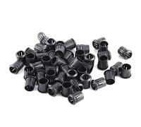 Walfront 50Pcs Supporto a LED in Nylon Nera, Portalampada con Attacco a Diodi, Clip di Fissaggio per Pannello LED 3mm 5mm 8mm 10mm(10mm)
