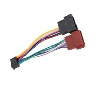 WALFRONT Adattatore Connettore Cablaggio ISO, Materiale ABS, Installazione Plug and Play, Compatibile con Autoradio, Spina ISO a 16 Pin per Sistemi Audio per Auto