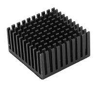 Walfront Aletta di Raffreddamento del Dissipatore di Calore in Alluminio, Soluzione Termica Durevole per CPU Ed Elettronica, Dissipatore di Calore 5 Pezzi 1,6x0,8 Pollici per Dispositivi di (BLACK)
