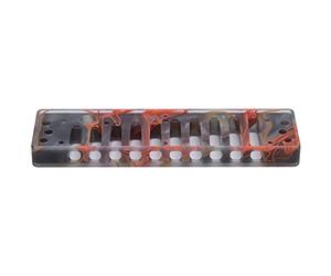 Walfront Armonica Pettine, Materiale Acrilico, Installazione Facile, Ugello Rotondo, Accessorio Musicale Compatibile SP20 (Ambra (colore))