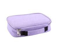 Walfront Astuccio di Grande capacità, Organizer per Penne in Tessuto con 72 Scomparti, Chiusura con Cerniera e Tracolla, 24 X 18 X 6,5 Cm per Studenti, Artisti, Materiale da Disegno Scolastico