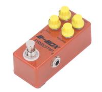 Walfront B Box Preamp Effetto Singolo Pedale 4 Manopole di Controllo per il Controllo dei Bassi di Guadagno di Guadagno di Controllo Leggero Telaio in Alluminio Switch Bypass Vero