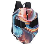 Walfront Backpack Motociclistico a LED Eyes Mystical Eyes 3D Hard Shell 60x48 Schermata a Colori 19.5x15.0x7.9in Cinghie Regolabili a Prova di Acqua Schermale Schermale di Guida