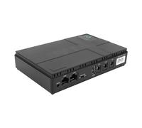 Walfront Backup Mini UPS Compatto UPITENTE UPO INTERRUTTIBILE Output 18W 10400Mah Li Batteria per la Telecamera di Sicurezza del Router con Uscite DC LAN USB (Spina europea)