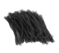 WALFRONT Bobine per Rilegatura a Spirale a Ciclo Singolo da 100 Pezzi, Materiale in Ferro, Design a 48 Denti, Diametro 14,3 Mm, Perfette per Documenti e Presentazioni A4 (BLACK)