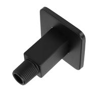 Walfront Braccio Doccia Dritto, Prolunga per Doccia con Montaggio a Soffitto in Acciaio Inossidabile con Tenuta Ermetica Ed Elegante Finitura Nera per Bagni Moderni