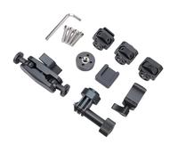 Walfront Braccio Magico con Doppie Teste a Sfera, Supporto per Fotocamera in Lega di Alluminio con Morsetto a Sgancio Rapido, capacità di Carico di 5,5 Kg per Action Cam Aerea del Telefono con Webcam