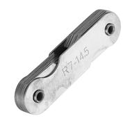 Walfront Calibro per Raggi, Concavo Convesso, Acciaio Inox, 6 Gamme | Acciaio Inossidabile, Resistente Alla Ruggine, Superfici Convesse e Concave, Costruttori di Utensili e Matrici, Lamine