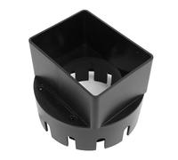 Walfront Calice di Pioggia per Drenare L'adattatore del Materiale in PVC Easy Installazione per Grondaie da Pioggia da 3x4 Pollici (Black)