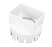 Walfront Calice di Pioggia per Drenare L'adattatore del Materiale in PVC Easy Installazione per Grondaie da Pioggia da 3x4 Pollici (White)