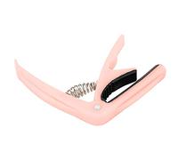 Walfront Capotasto per Chitarra, Materiale ABS con Molla, Capotasto a Morsetto per Chitarre Acustiche Ed Elettriche, Ideale per Principianti e Professionisti (rosa chiaro)