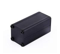 Walfront Caso di Alluminio estruso Progetto PCB Strumento Box Box Enclosure Elettronico Raffreddamento Caso FAI TE Alluminio Nero 50 × 25 × 25 mm