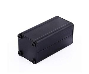 Walfront Caso di Alluminio estruso Progetto PCB Strumento Box Box Enclosure Elettronico Raffreddamento Caso FAI TE Alluminio Nero 50 × 25 × 25 mm