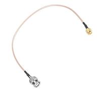 Walfront Cavo Coassiale SMA Maschio a BNC Maschio 2 Pezzi 50Ω 30 Cm, Schermatura a Strato Singolo Placcato Argento, con Resistenza Alle Alte Temperature e Alle Interferenze, per Router