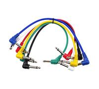 Walfront Cavo Patch di Chitarra 6 Colori 6 TS Collega da Maschio da Maschio Design Cavo Schermato a Basso Rumore con Giacca in PVC per Pedali di Effetto