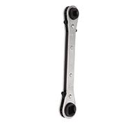 Walfront Chiave di Servizio a Cricchetto, Chiave a Cricchetto Affidabile per Refrigerazione Acciaio Al Cromo Vanadio CT 122 L 3/16 Pollici, 1/4 Pollici, 5/16, 3/8 Estremità della Scatola con Anello