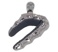 WALFRONT Chitarra con Chiusura a Manopola con Teschio per Chitarra, Design in Lega di Zinco, Accessorio per Elettrica per Musicisti e Suonatori di Ukulele (BLACK)