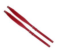 WALFRONT Cinture per Fisarmonica, Materiale PU Impermeabile, Spallacci Regolabili, vestibilità Comoda per Fisarmoniche da 16-120 Bassi, Perfette per i Musicisti (rosso)
