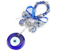 Walfront Ciondolo Islamico Blu Malvagio Blu, Ornamento Appeso a Mano per la Casa, di Buona Fortuna, Realizzato in Materiale di