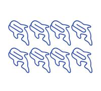 Walfront Clamp/Holder di Carta da Ufficio a Forma di 100 Pezzi, Morsetto di Carta per l'organizzazione di Documenti e Bookmarking per Casa e Ufficio (Delfino)