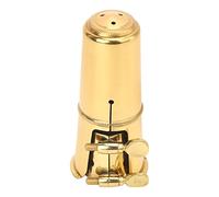 Walfront Clamp/Holder per Bocchino per Sassofono Tenore, Cappuccio in Metallo Dorato e Set di Clamp/Holder per Sassofono Tenore, Accessori Decorativi e Funzionali Perfetti