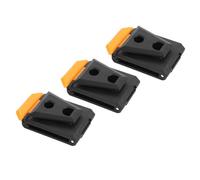 Walfront Clip per Cintura per Attrezzi Clip per Attrezzi da Lavoro in Plastica Confezione da 3 8 X 5 Cm per Ad Aggancio Rapido con 2 Fori per Viti per Cinture Borse per Stoccaggio a Parete