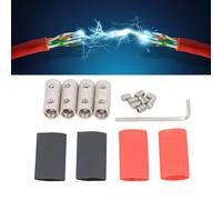 Walfront Connettore Cavo Batteria Calibro 4 per Kit Connettore di Giunzione Audio per Auto Kit Amplificatore Altoparlante Marino per con Viti a Chiave Esagonale