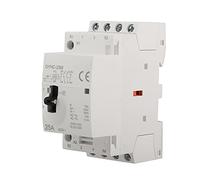 Walfront - Contattore CA per Uso Domestico, Teleruttore Manuale 4P 25A 220V 50Hz Mini DIN Montaggio su Guida con Interruttore di Controllo Manuale (2NO 2NC)