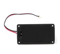 WALFRONT Custodia per Batteria per Chitarra, Plastica, Forma Piatta, Scatola per Batteria da 9 V per Chitarra e Basso con Viti di Montaggio Incluse