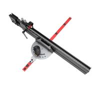 Walfront da Tavolo con Calibro per Mitra, Arresto Ribaltabile Micro Regolabile e Recinzione Estensibile con Manopola di Regolazione Zero e 11 Angoli Preimpostati per la Lavorazione del