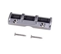 Walfront Dado a Rullo per Chitarra, Dado a Rullo in Lega di Zinco 3 Selle per Chitarra Folk Elettrica 43 Mm Installazione Facile (SILVER)