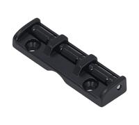 Walfront Dado a Rullo per Chitarra Elettrica a 6 Corde in Metallo, Dado a Rullo da 43 Mm, con Viti di Montaggio per la Sostituzione delle Corde della Chitarra Elettrica (BLACK)