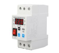 Walfront Dispositivo di Protezione da Sovratensione e Sottotensione con Ripristino Automatico, 220 V 63 A, Monitor Uvo Uve Regolabile 80-210 V 130-300 per la Sicurezza degli