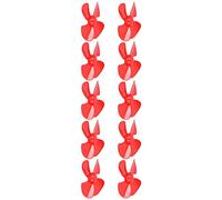 Walfront Elabora Colorata 40 Mm 4 Vane/Ala per Gli Accessori Automobilistici del Tetto -Tetto di 10pc 10pc (Rosso)