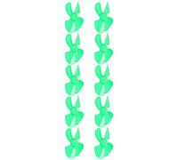 Walfront Elabora Colorata 40 Mm 4 Vane/Ala per Gli Accessori Automobilistici del Tetto -Tetto di 10pc 10pc (Green)