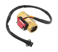 Walfront G1/2'' Magnetico Elettrico Flussometro Acqua Flussostato 2" Flussometro Turbina Misuratore di Portata Ottone Inline Sensore di Flusso Hall Interruttore Filettato Esterno 1 a 25L/min