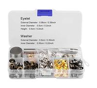 Walfront Gommino Passacavo 5mm X 220pcs / 3mm X 420pcs Occhiello Di Regolazione Occhiello In Metallo Per Abbigliamento Da Scarpe Articoli Artigianali In Pelle