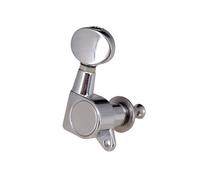 WALFRONT Grover Meccaniche Meccaniche, Lega di Zinco Cromato, Set di 6 Accordatori per Chitarra per Destrimani con Rapporto di Trasmissione 1:15 per Chitarra Elettrica e (6 Giusto)