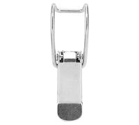 Walfront Hasp in Metallo 4 Pezzi Placcatura in Ferro Laminato a Freddo Materiale Piastra Toggle Chiusura a Scatto Chiusura per Portagioie Armadietto Cassetta (Acciaio inossidabile 201 (4 pezzi