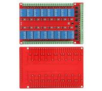 WALFRONT Interfaccia Modulo relè a 16 con Accoppiatore Ottico per Controllo Industriale DC 5 V 12 V 24 per Sistemi HVAC PLC e Carbone Polverizzato (DC12V)