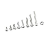 Walfront Kit Assortimento Bulloni e Dadi Esagonali A2 Viti e Dadi Metrici in Acciaio Inossidabile da M2,5 X 4 a 20 con 300 Pezzi per Riparazione Elettrodomestici e Fai da Te (R: Cap testa)