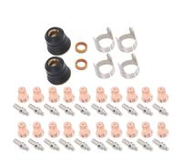 Walfront Kit Consumabili per Torcia Ossitaglio 48 Pezzi con Ugelli Elettrodi Scudi e Distanziatori per CUT 55DS Pro CUT 65DS