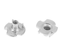 Walfront Kit Dadi a T 100 Pezzi, Dado a 4 Punte a Scelta M3, M4, M5, M6, M8 per Mobili della Lavorazione del Legno (M5)