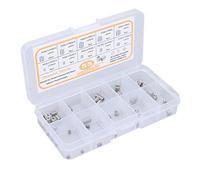 Walfront Kit di Inserti Filettati Metrici da 55 Pezzi M2 M2.5 M3 Set di Dadi Zigrinati con Filettatura Femmina per Riparazione di Metalli e Assemblaggio Meccanico