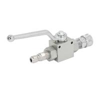 Walfront Kit di Intercettazione con Valvola a Sfera per Idropulitrice Ad Alta Pressione da 3/8 Pollici 4500PSI con Acciaio Inossidabile in Alluminio per Tubo Flessibile della Pompa