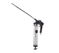 Walfront Kit Grasso Aria Ad Alta Pressione 12000 PSI, Cartuccia Completamente Automatica 1 Litro, Ingrassaggio Continuo con Tubo 16 Pollici per Macchinari e Veicoli, Caricamento Grasso Versatile,