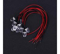 Walfront Kit Luce a Diodi LED Cablata, Componente Elettronico Colorato a Flash Lento, Perlina Rotonda da 10 Mm, Ideale per Progetti Domestici e Automobilistici